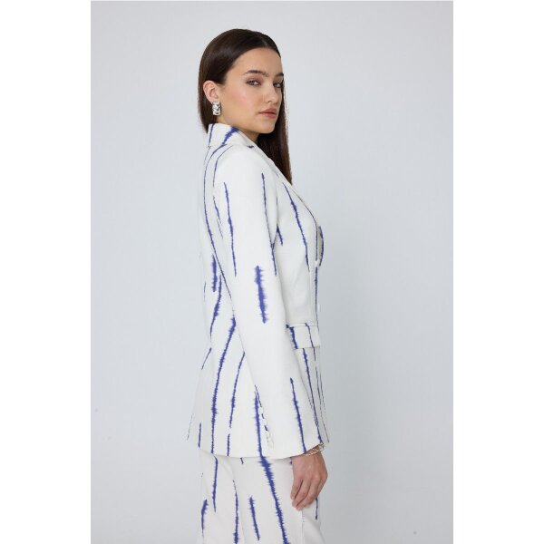 MML25-01-05-003_BLUE_3_1742304908 Μακρυμάνικο Σακάκι με Πέτο και Ντυμένα Κουμπιά LOHAN MML25-01-05-003_BLUE - Image 3