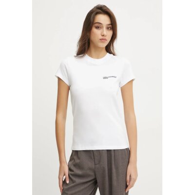 Γυναικείο T-Shirt SLIM-FIT Karl Lagerfeld WHITE A1W17004-100