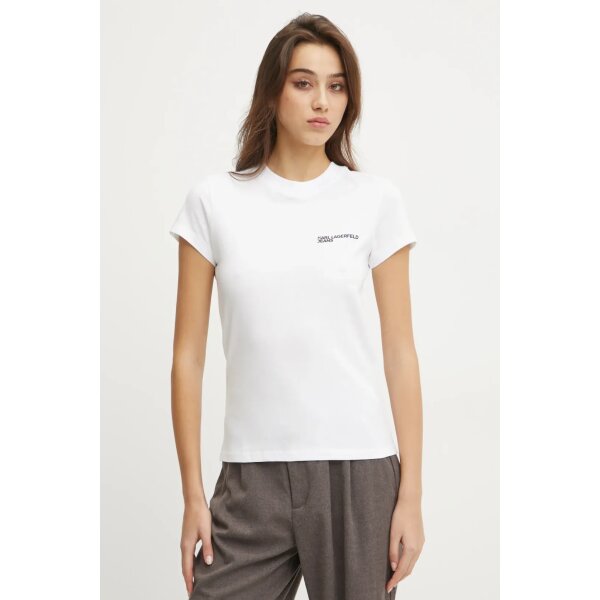 Γυναικείο T-Shirt SLIM-FIT Karl Lagerfeld  WHITE A1W17004-100 - Image 1