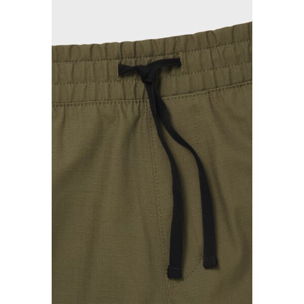 hbeu50517924_345_240 Ανδρική βερμούδα cargo HUGO Structured-cotton shorts with drawstring and logo patch χακί - Image 2
