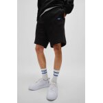 Ανδρική βερμούδα Drawstring shorts in cotton terry with blue logo label 50522364 μαύρη - Image 2
