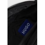 Ανδρικό τσαντάκι HUGO BLUE Zip-up belt bag with embroidered logo patch μαύρο - Image 2