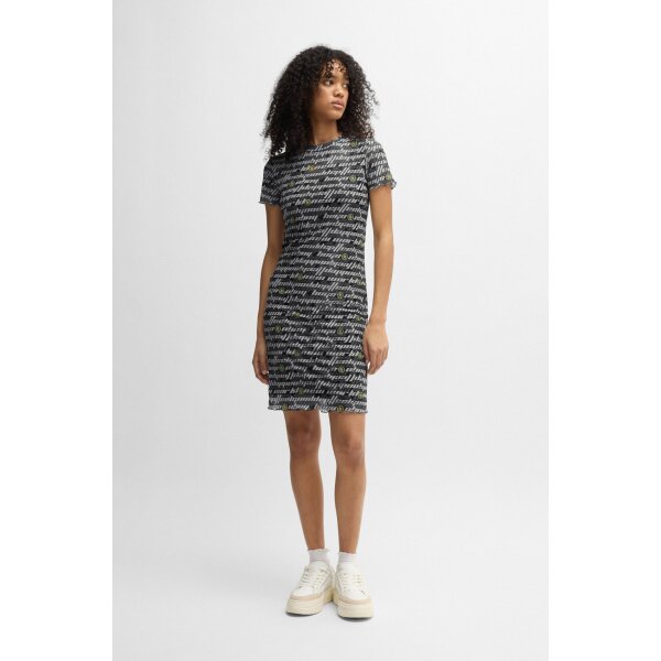 hbna50537176_989_350 Γυναικέιο Φόρεμα Stretch-mesh bodycon  with digital print HUGO 50537176 - Image 6