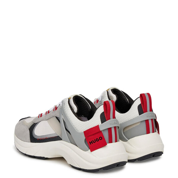 hugo-sneakersy-50541703-szary-0000304957215-1-5 Ανδρικό παπούτσι Running trainers with suede and mesh HUGO 50541703 γκρι - Image 5