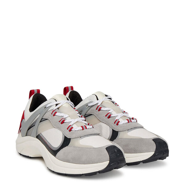 hugo-sneakersy-50541703-szary-0000304957215-2-4 Ανδρικό παπούτσι Running trainers with suede and mesh HUGO 50541703 γκρι - Image 4