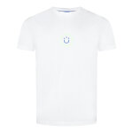 Ανδρική μπλούζα Cotton-jersey T-shirt with Happy HUGO logo 50536127 λευκή