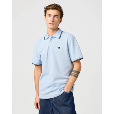 Ανδρικό polo κοντό μανίκι WRAGLER 112362830 γαλάζιο