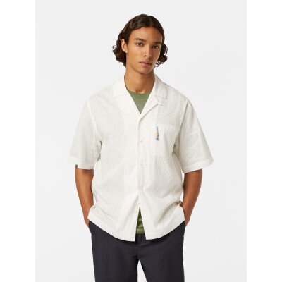 Ανδρικό πουκάμισο κοντό μανίκι embroidered SCOTCH& SODA 180033 λευκό