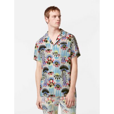 Ανδρικό πουκάμισο κοντό μανίκι embroidered SCOTCH& SODA 180486 λεύκο
