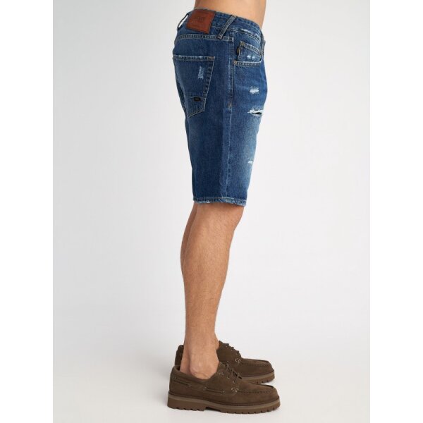 Ανδρική βερμούδα τζιν paolo με φθορές Classic Fit STAFF GALLERY 5-890.119.S2.053 μπλε - Image 5