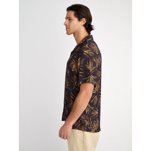 61-216.053.Ν0000-3-600x800 Ανδρικό πουκάμισο κοντό μανίκι Troy Short Sleeve STAFF GALLERY  61-216.053 μαύρο - Image 3