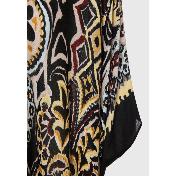 FBL011-102-10_BLACK_8 Γυναικείο κιμονό με τύπωμα σε ethnic look  FUNKY BUDDHA  FBL011-102-10 - Image 3