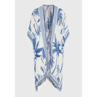 Γυναικείο κιμονό με tropical τύπωμα FUNKY BUDDHA FBL011-103-10