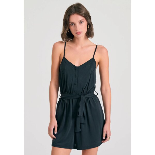 Ολόσωμη φόρμα σορτς με ζώνη από μοντάλ FUNKY BUDDHA  FBL011-106-12 - Image 1