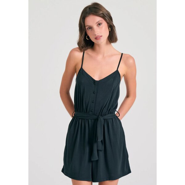 Ολόσωμη φόρμα σορτς με ζώνη από μοντάλ FUNKY BUDDHA  FBL011-106-12 - Image 4