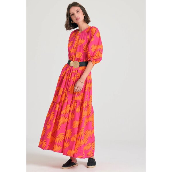 FBL011-119-13_BUBBLEGUM_4 - Αντιγραφή ΓΥΝΑΙΚΕΙΟ Loose fit μίντι φόρεμα με exotic τύπωμα FUNKY BUDDHA  FBL011-119-13 - Image 4