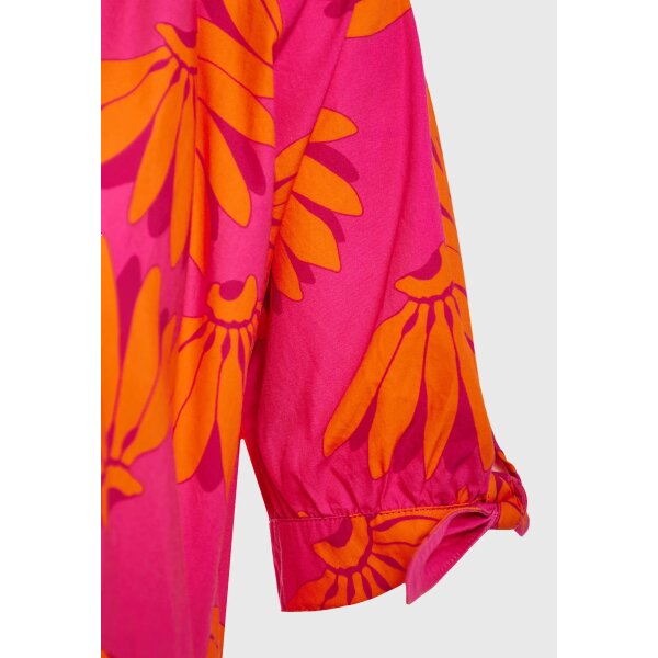 FBL011-119-13_BUBBLEGUM_9 ΓΥΝΑΙΚΕΙΟ Loose fit μίντι φόρεμα με exotic τύπωμα FUNKY BUDDHA  FBL011-119-13 - Image 9