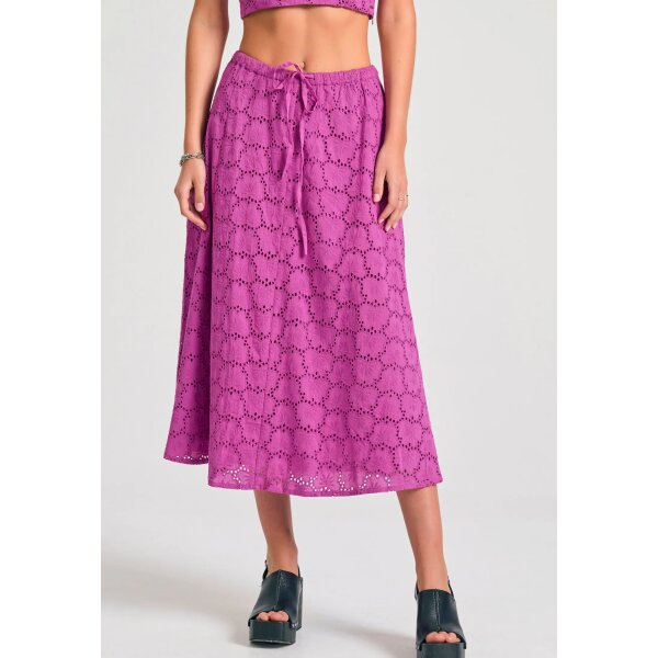 ΓΥΝΑΙΚΕΙΑ Μίντι embroidery φούστα σε γραμμή Άλφα FUNKY BUDDHA  FBL011-119-14 - Image 1