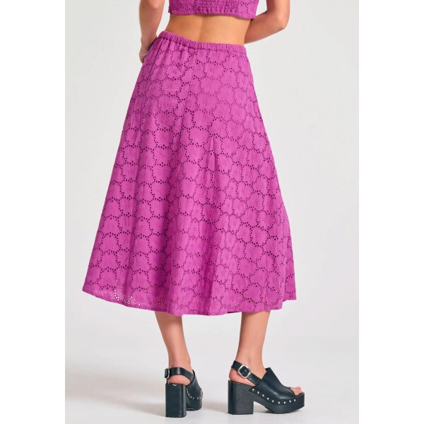 ΓΥΝΑΙΚΕΙΑ Μίντι embroidery φούστα σε γραμμή Άλφα FUNKY BUDDHA  FBL011-119-14 - Image 4