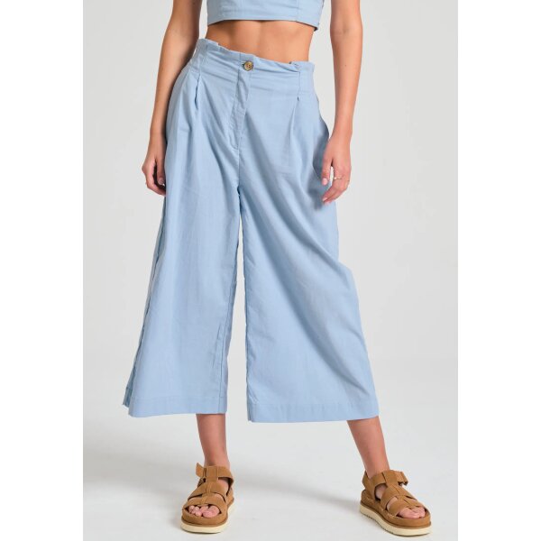 FBL011-125-02_BABY_BLUE_1 ΓΥΝΑΙΚΕΙΟ Loose fit παντελόνι με πιέτες στη μέση FUNKY BUDDHA  FBL011-125-02 - Image 2