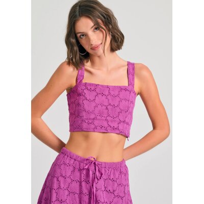 ΓΥΝΑΙΚΕΙO Embroidery cropped top με μοτίβο FUNKY BUDDHA FBL011-127-17