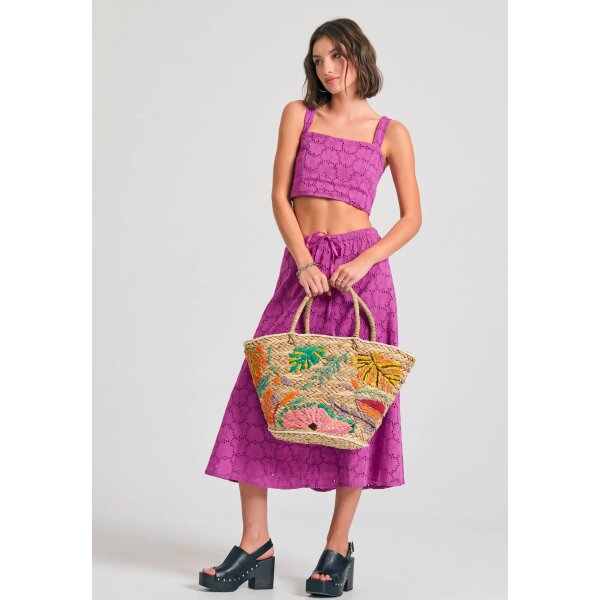 ΓΥΝΑΙΚΕΙO Embroidery cropped top με μοτίβο FUNKY BUDDHA  FBL011-127-17 - Image 2