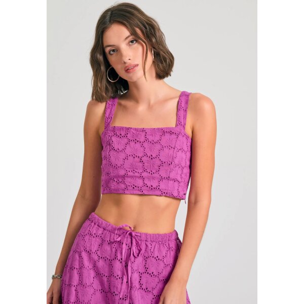 ΓΥΝΑΙΚΕΙO Embroidery cropped top με μοτίβο FUNKY BUDDHA  FBL011-127-17 - Image 3