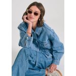 ΓΥΝΑΙΚΕΙΟ Oversized γυναικείο τζιν μπουφάν FUNKY BUDDHA FBL011-161-01 - Image 2