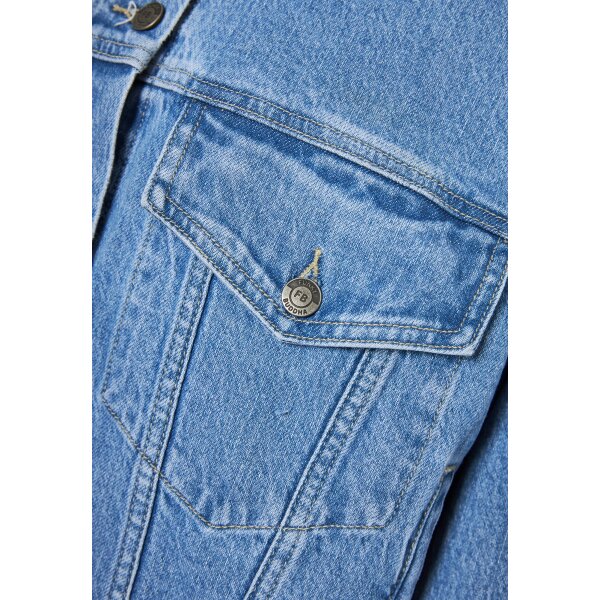 FBL011-161-01_LT_BLUE_7 ΓΥΝΑΙΚΕΙΟ Oversized γυναικείο τζιν μπουφάν FUNKY BUDDHA  FBL011-161-01 - Image 7