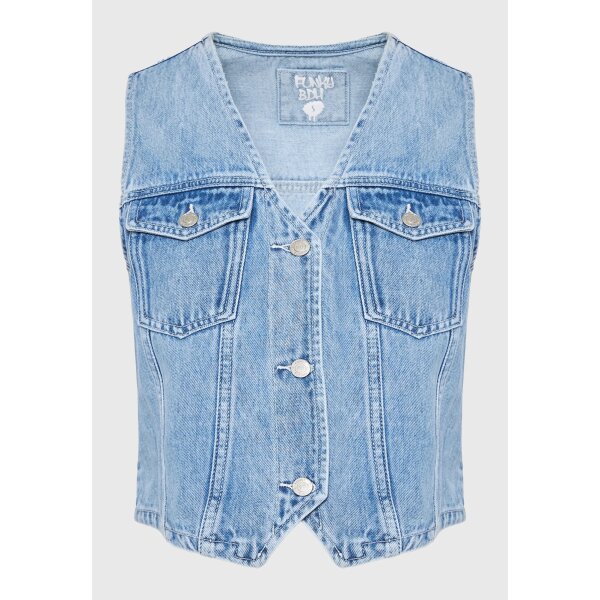 FBL011-162-01_LT_BLUE_6 Γυναικείο τζιν γιλέκο FUNKY BUDDHA  FBL011-162-01 - Image 6