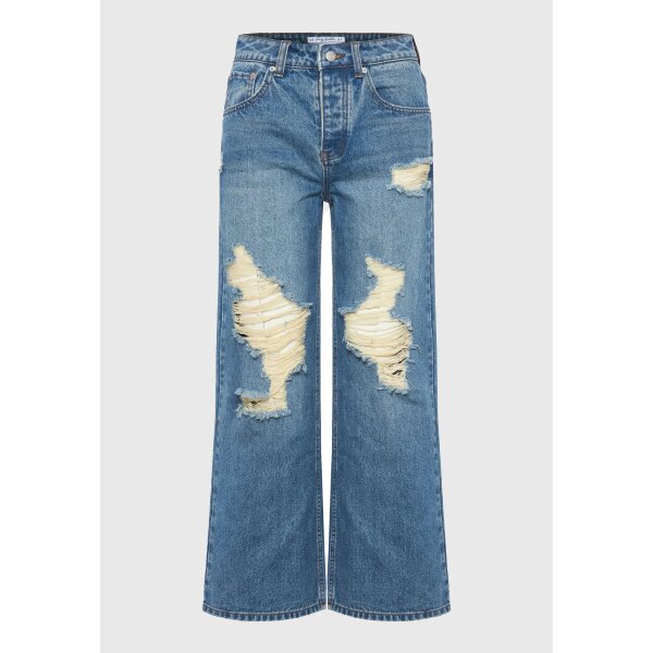 FBL011-165-02_MD_BLUE_6 Γυναικείο loose fit τζιν παντελόνι με σκισίματα FUNKY BUDDHA  FBL011-165-02 - Image 6