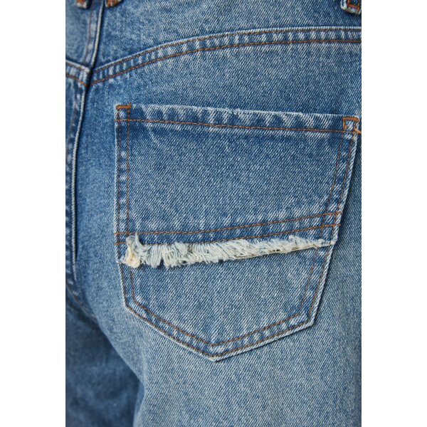 FBL011-165-02_MD_BLUE_8 (1) Γυναικείο loose fit τζιν παντελόνι με σκισίματα FUNKY BUDDHA  FBL011-165-02 - Image 8