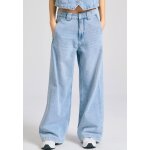 Γυναικείο loose fit τζιν παντελόνι με washed effects FUNKY BUDDHA FBL011-167-02