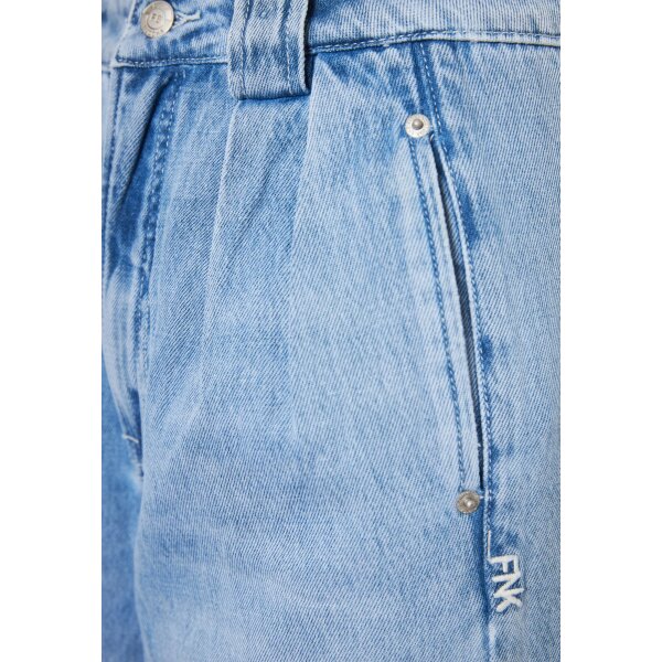 FBL011-167-02_LT_BLUE_7 Γυναικείο loose fit τζιν παντελόνι με washed effects FUNKY BUDDHA  FBL011-167-02 - Image 5