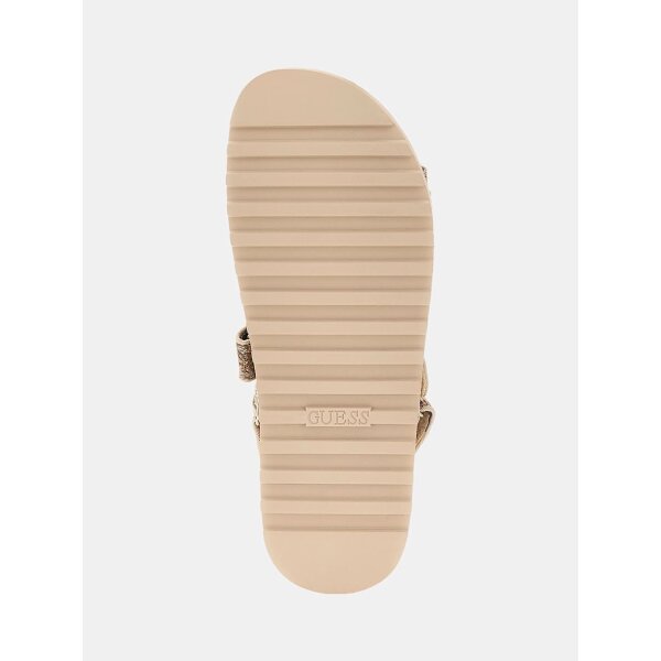 FLJFDSLEL03-GOLD-ALT4 ΓΥΝΑΙΚΕΙΟ Σανδάλι Fadison με λογότυπο 4G GUESS FLJFDSLEL03 - Image 5