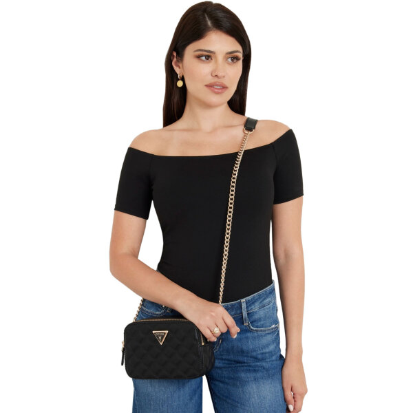 Γυναικεία Τσάντα Guess Καπιτονέ τσάντα χιαστί Giully  HWQG8748140-BLA - Image 3