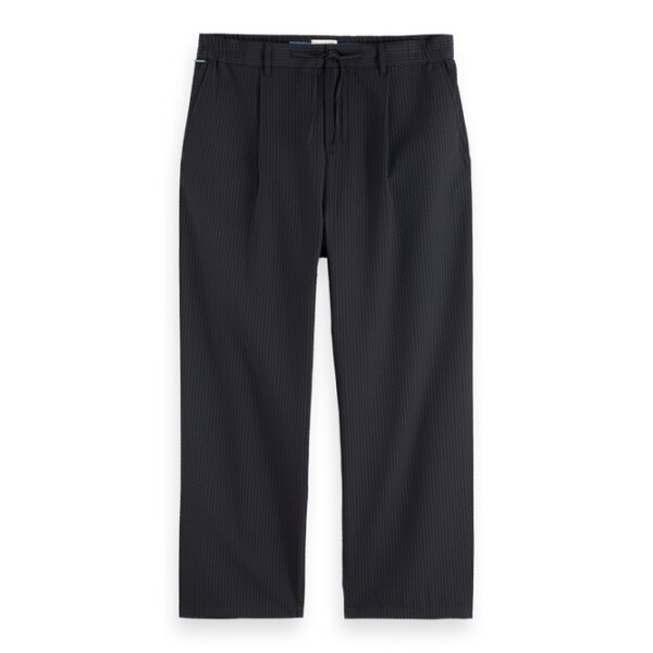 Ανδρικό παντελόνι pleated relaxed straight 179986 μαύρο - Image 4