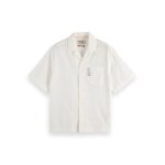 Ανδρικό πουκάμισο κοντό μανίκι embroidered SCOTCH& SODA 180033 λευκό - Image 3