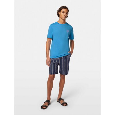 Ανδρική μπλούζα κοντό μανίκι regular fit chest logo SCOTCH& SODA 180047 γαλάζιο