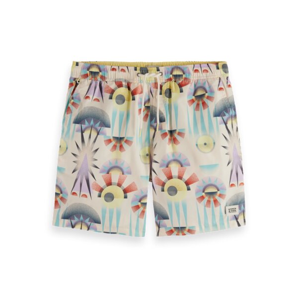 Hires_PNG-180380_7795_FNT Ανδρικό μαγιό Printed mid-length SCOTCH & SODA 180380 λευκό - Image 3