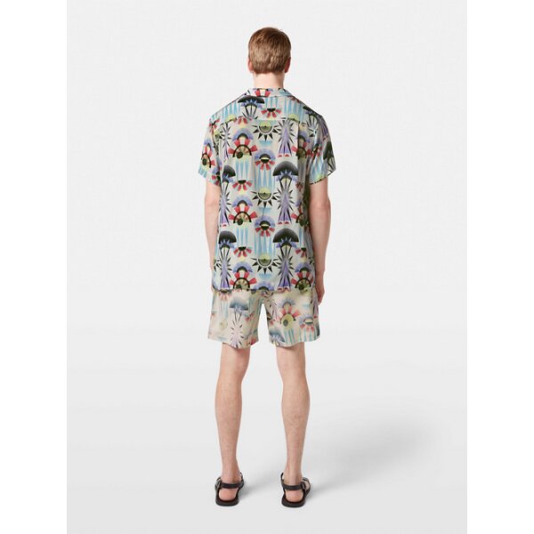 Hires_PNG-180486_101_MDL_BCK (1) Ανδρικό πουκάμισο κοντό μανίκι embroidered SCOTCH& SODA 180486 λεύκο - Image 4