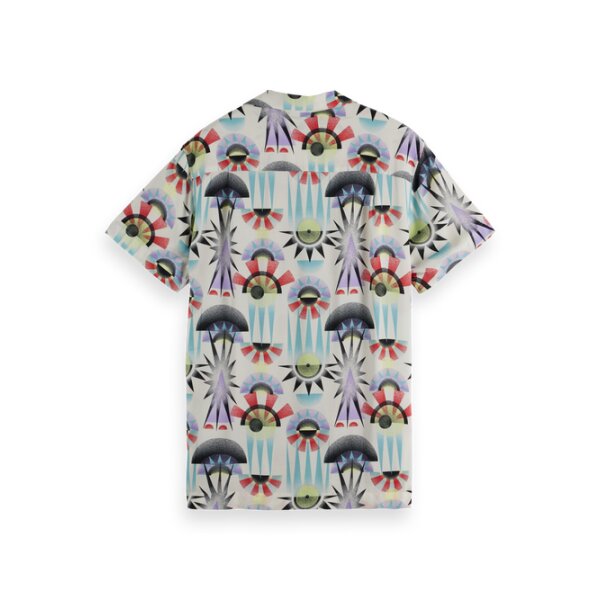 Hires_PNG-180486_7795_BCK (1) Ανδρικό πουκάμισο κοντό μανίκι embroidered SCOTCH& SODA 180486 λεύκο - Image 5