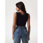 ΓΥΝΑΙΚΕΙΑ ΜΠΛΟΥΖΑ Cropped τοπ χωρίς ραφές με δαντέλα W5GZ09Z2ZN0-JBLK GUESS - Image 3