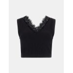 ΓΥΝΑΙΚΕΙΑ ΜΠΛΟΥΖΑ Cropped τοπ χωρίς ραφές με δαντέλα W5GZ09Z2ZN0-JBLK GUESS - Image 5