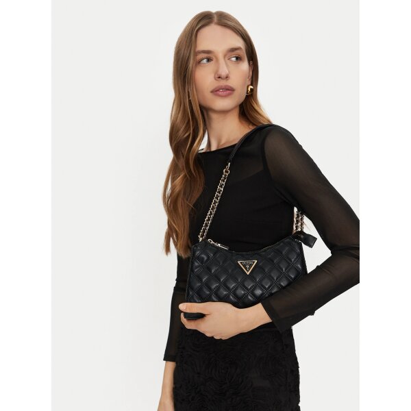 Γυναικεία Τσάντα Guess Καπιτονέ Giully  HWQG8748130-BLA - Image 2