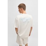 Ανδρική μπλούζα κοντό μανίκι new-season logo story HUGO BLUE 50509776 λευκό - Image 4