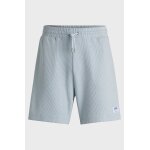 Ανδρική βερμούδα φούτερ in a waffle-structured cotton blend 50534451 γαλάζιο - Image 5