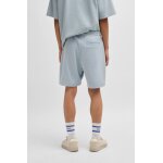 Ανδρική βερμούδα φούτερ in a waffle-structured cotton blend 50534451 γαλάζιο - Image 2