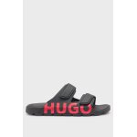 Ανδρικό πέδιλο Logo sandals with double touch-closure straps HUGO 50542042 μαύρο