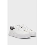 Ανδρικό παπούτσι Low-top trainers with stacked logo HUGO 50543867 λευκό - Image 4